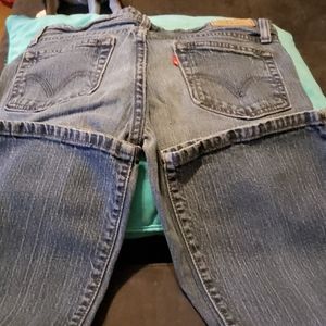 Levi's 518 super low bootcut jeans.